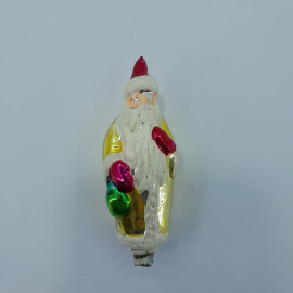 Ёлочная игрушка "Дед Мороз", небольшой сход краски. СССР